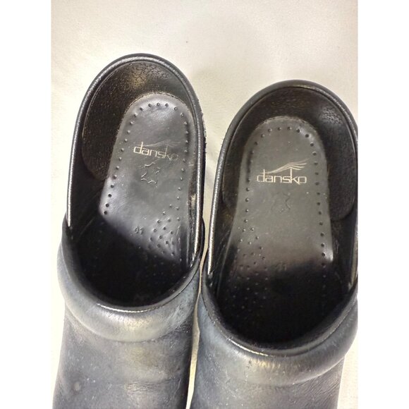 Womens Navy Suede Dankso Clogs - Size 41 - Picture 3 of 9